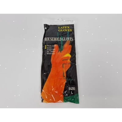 Перчатки хозяйственные резиновые латексные 