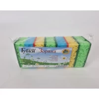 Губка кухонная  для посуды 5+2шт Зоряна (Супер Торба) (1 пачка)