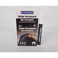 Маркер перманентный Centropen 8586 круглый 2,5 БЕЛЫЙ (10 шт) Маркер перманентный Centropen 8586 круглый 2,5 БЕЛЫЙ (10 шт)