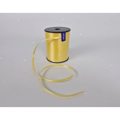 Лента для воздушных шаров и подарков 300 метров  желтая  (1 пачка)