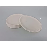 Тарелка одноразовая белая бумажная без ламинации Ø 225 мм 100 шт/уп.