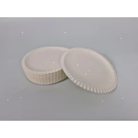 Одноразовая бумажная тарелка белая с ламинацией Ø 185 мм 100 шт/уп.