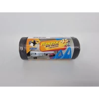 Пакет полиэтиленовый мусорный размер 55х70 объём 45 литров с ручками 