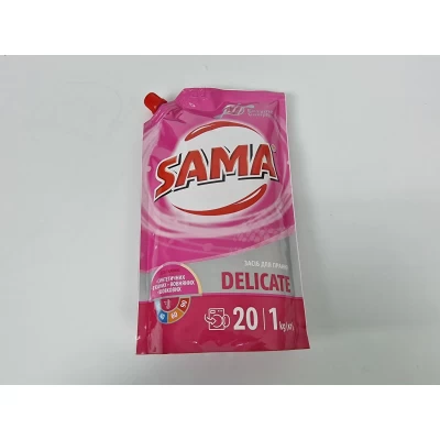Жидкий стиральный порошок 1000г САМА DELICATE шелк/шерсть (1 шт)