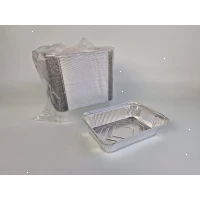 Прямоугольный контейнер из пищевой алюминиевой фольги 960 млл SP64L 100 штук (NEW) (1 пачка)