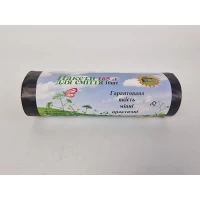 Пакет для мусора 165литров (10шт LD) Супер Торба черный (1 рул)