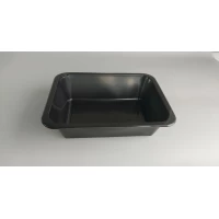 Ланч бокс контейнер полипропиленовый черный односекционный T-1 размер 227х178х60 50 шт/уп.