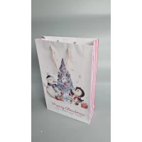 Большой бумажные пакет вертикальный 25/37/8 новогодний -025 (12 шт)