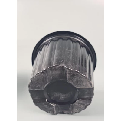 Стакан для рассады черный без отверстий размер (Ø 115/85 h 8,5) объём 500 мл 75 шт/уп.