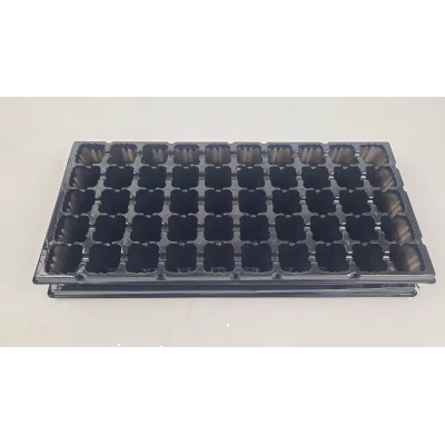 Кассета 44*20,5*5,5 пластиковая с поддоном на 50 V-ячеек-50 см3 (ячейка 35мм*35мм*55мм) (1 шт)