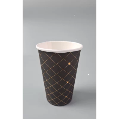 Стаканы бумажные одноразовые 340 мл Юнита ромб коричневый h11 (50 шт) Стаканы бумажные одноразовые 340 мл Юнита ромб коричневый h11 (50 шт)
