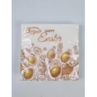 Пасхальная салфетки двухслойная бумажная La Fleur ЗЗхЗЗ см 16 шт 