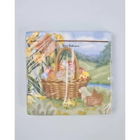 Салфетки бумажнае пасхальнае (ЗЗхЗЗ, 18шт)