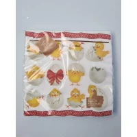 Салфетки бумажнае пасхальнае (ЗЗхЗЗ, 18шт)