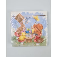 Салфетки бумажнае пасхальнае (ЗЗхЗЗ, 18шт)