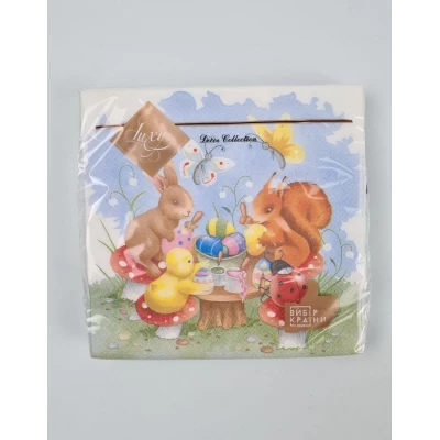 Салфетки бумажнае пасхальнае (ЗЗхЗЗ, 18шт)