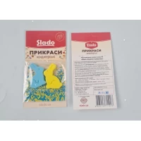 Набор кондитерских украшений №3 Желто голубые пушистики  (1 шт)