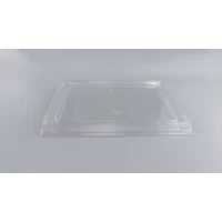 Крышка PET 135×85 мм прозрачная для крафтового контейнера одноразовая прямоугольная крышка для упаковки еды