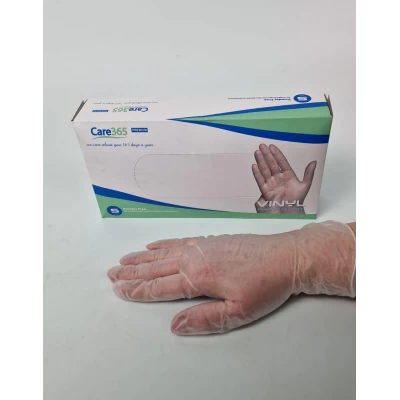 Перчатки Винил S (100шт) белые 