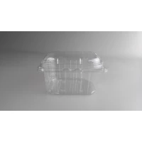 Лоток пинетка для ягод полипропиленовый на 250 гр с совмещенной крышкой 128х93х76 TL5-250/78 50 шт/уп.