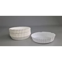 Тартолетка для кексов 11А  круглая белая D90 H20 (100шт)  (1 уп.)