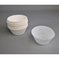 Тартолетка для кексов 140А  круглая белая D55 H42,5 (100шт)  (1 уп.)