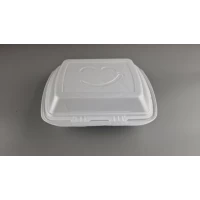 Ланч-бокс из вспененного полистирола с крышкой  (390*242*74) белый МВ-1  (150 шт)