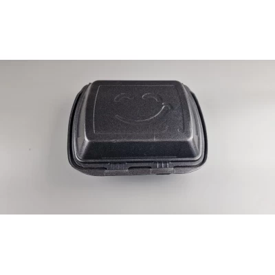 Ланч-бокс из вспененного полистирола с крышкой  (390*242*74) черный МВ-2  (150 шт)