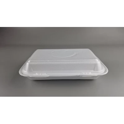 Ланч-бокс из вспененного полистирола с крышкой  (270*145*70) белый МВ-10 (250 шт)