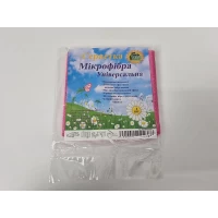 Cалфетка Микрофибра универсальная 30*30 розовая  Супер Торба  (1 шт)