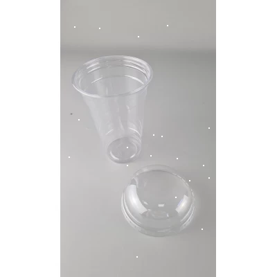 Комплект Стакан РЕТ плотный, прозрачный, 500 мл + крышка купольная без отверстием (50 шт) Комплект Стакан РЕТ плотный, прозрачный, 500 мл + крышка купольная без отверстием (50 шт)