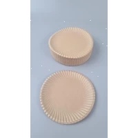 Бумажная тарелка крафт с ламинацией 100шт диаметр 165мм  (1 пачка)