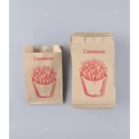 Бумажные пакеты саше крафт бурий, 90х50х150, 50г/м2, печать ФРІ (100 шт)