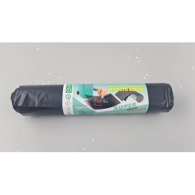 Мешки для мусора 240 литров (5шт) PROFI черные  (1 рул)