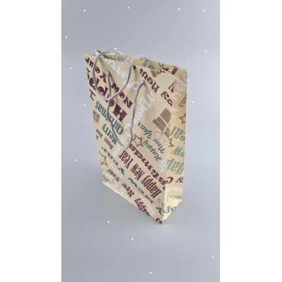 Новогодние пакеты для подарков, средний 17x26x8-038 (12 шт)