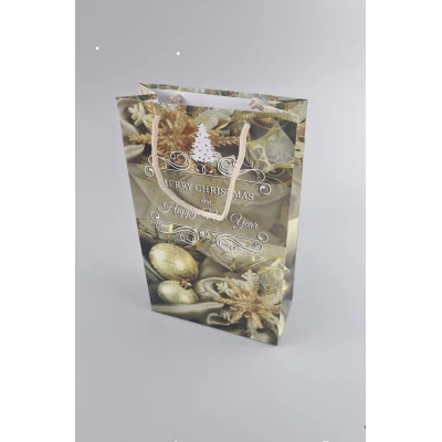 Новогодние пакеты для подарков, средний 17x26x8-035 (12 шт)