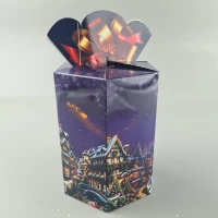 Новогодняя подарочная картонная упаковка для конфет (800грм) №215 