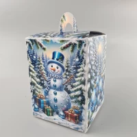 Новогодняя подарочная картонная упаковка для конфет (700грм) №220 