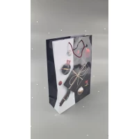 Новогодний ,картонные пакеты с ручками Гигант вертикальный 30х47х12-004 (12 шт)