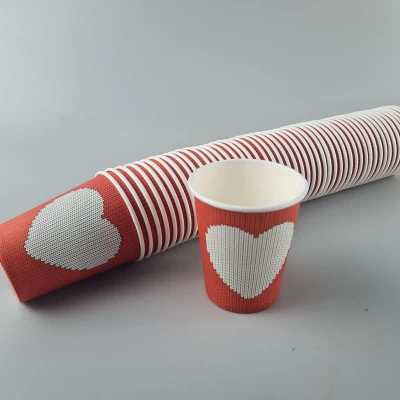 Бумажные стаканы цветные 175мл  