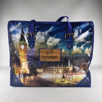 Полипропиленовая сумка хозяйственная  с цветным рисунком №5 Биг Бэн (1 шт)