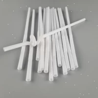 Трубочка-соломка для напитков с гофрой d6,0 -26см Белая Артистик (100 шт)
