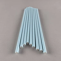 Соломка трубочка бумажная Ø 5 мм 20 см Мятно-зеленая, 25шт (1 пачка)