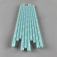 Соломка трубочка бумажная Ø 5 мм 20 см 