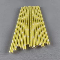 Соломка трубочка бумажная Ø 5 мм 20 см 