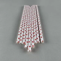 Соломка трубочка бумажная Ø 5 мм 20 см 