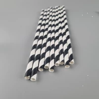 Соломка трубочка бумажная Ø 5 мм 20 см 