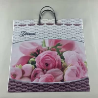 Полиэтиленовый пакет (40х40) с пластиковой ручкой 