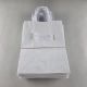 Пакет с ручками бумажный крафт белый 220х120х280, 100г/м2 (25 шт)