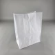 Пакет с дном бумажный крафт белый, 220х120х280, 60г/м2 (25 шт)